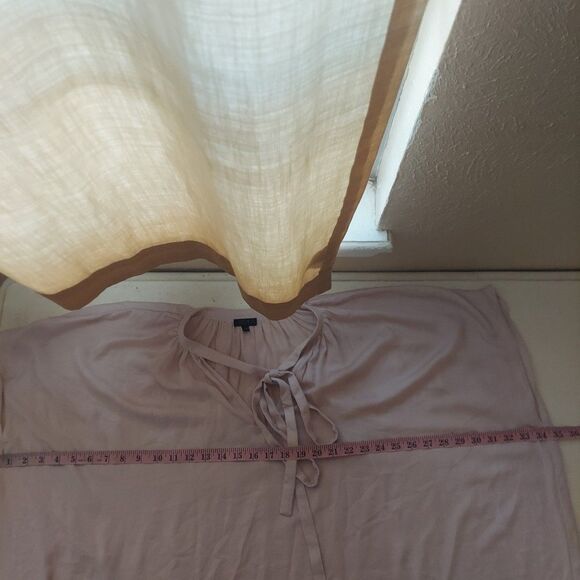 Sen Flowy Blush Pink Blouse Tie Neck One Size - Picture 6 of 9